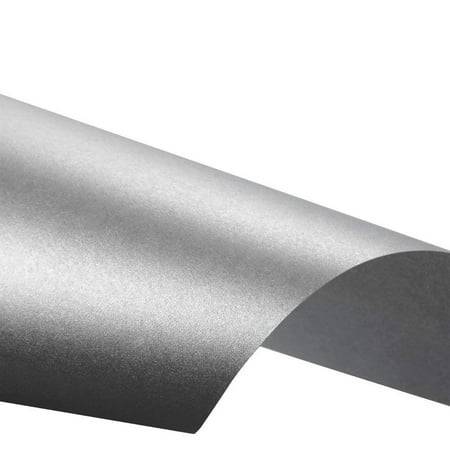 Baby Showers Double Sided 8.5 x 11 Inches Birthdays 96-Pack Shimmer Papers Dark Silver Metallic Paper Perfect for Weddings Craft Use Laser Printer Compatible